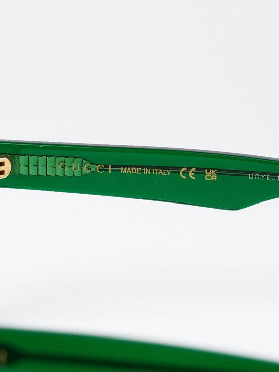 Gucci Women Eyeglasses Transparent Green Square GG0963O 004 NEW AUTHENTIC main image 10
